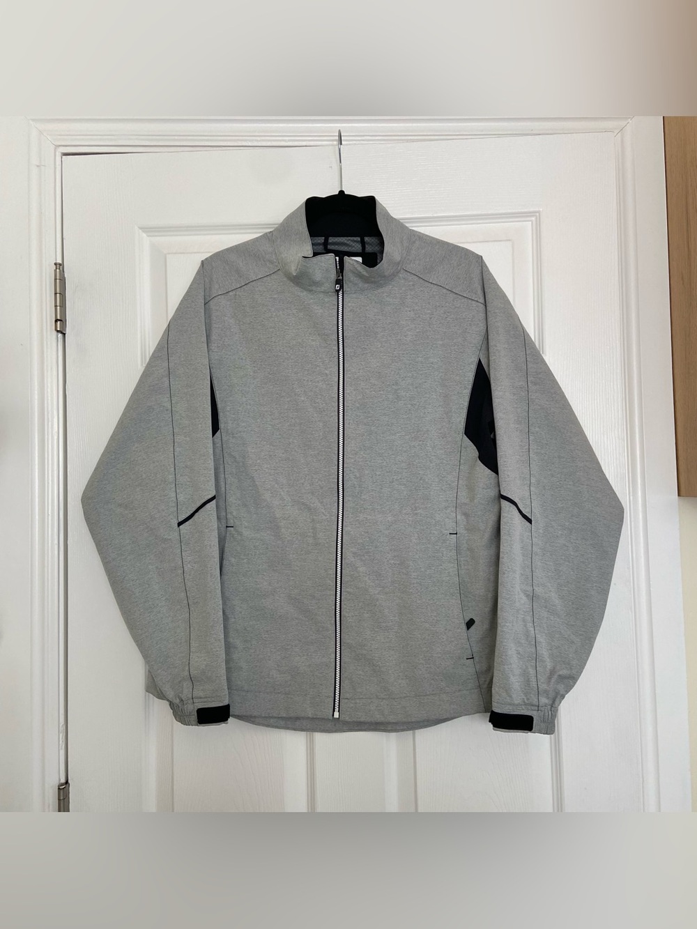 Footjoy Jacket Womens XL Gray Full Zip Rain Waterproof Dryjoys Hydrolite Jacket
